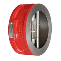 Обратный клапан двухстворчатый межфланцевый REON тип RSV30RED DN150 PN16